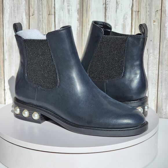 NEW - On 34th Jeovana Pearl Chelsea Booties - Size 7.5 M - Picture 7 of 10